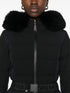 belted ski jacket